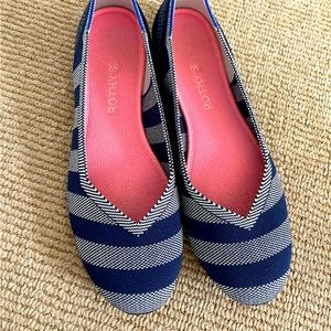 Rothy’s Riviera Stripe Flats Size 10 EUC